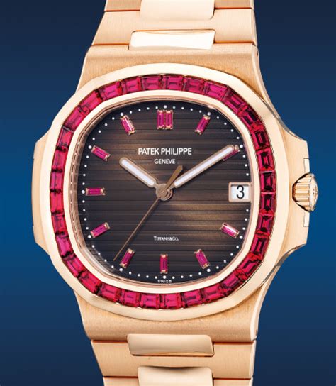 patek philippe nautilus with ruby|Patek Philippe Nautilus with diamonds.